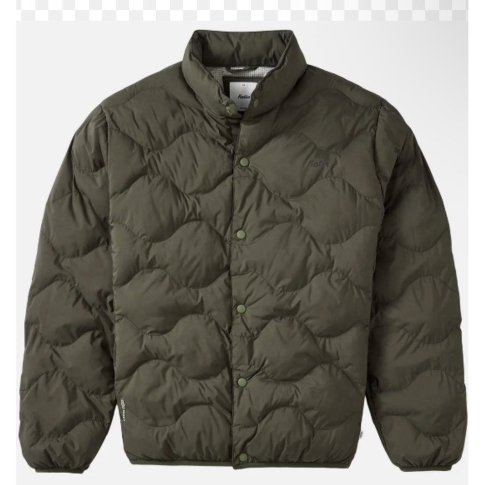 NWT Katin OTG Ross XXL Packable Puffer Jacket Lead Olive $139 W/ Pouch